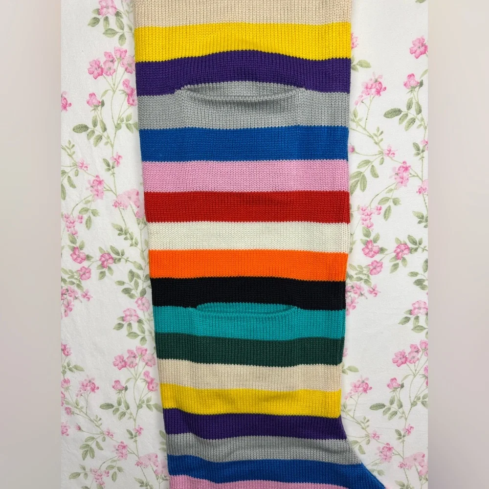 NWT XL LEGO Rainbow‎ Striped Christmas Stocking - Picture 3 of 9